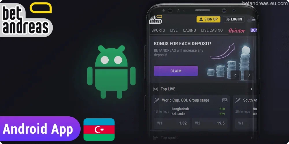 Android Üçün Betandreas Tətbiqi